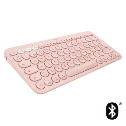 Tipkovnica LOGITECH K380, BT, kompaktna, za Mac, roza