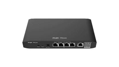Router RUIJIE-REYEE RG-EG105G-P V2, 10/100/1000 Mbps, upravljanje preko Clouda, 5xRJ45, 4xPoE, crni
