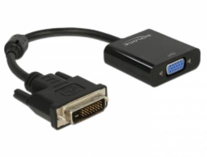Adapter DELOCK, DVI-D 24+1 (M) na VGA (Ž), crni