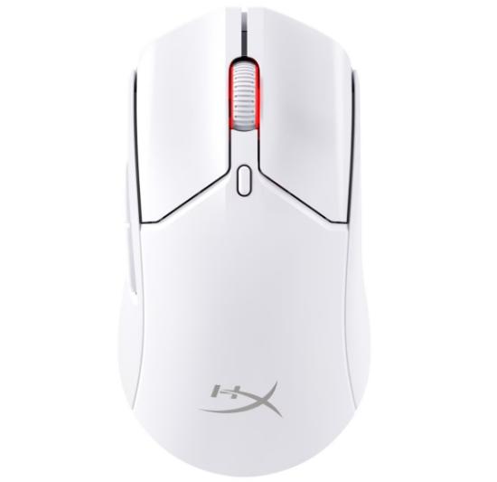 Miška HYPERX Pulsefire Haste 2 Wireless 6N0A9AA, 26000 DPI, bežični, beli