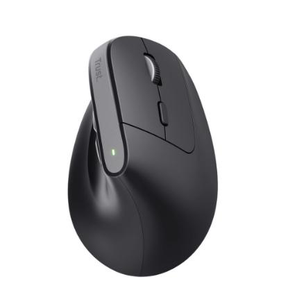 Miška TRUST Bayo+ Ergonomic Wireless, optički, bežični, BT, 2400dpi, črni
