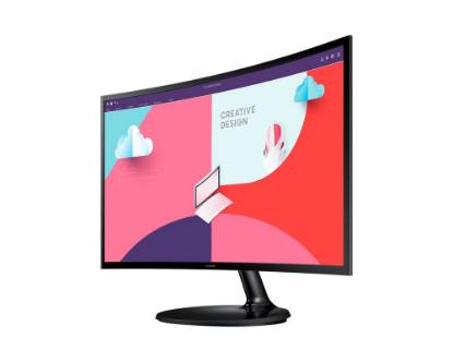 Monitor 27" SAMSUNG LS27C360EAUXEN, FHD, VA, 4ms, 250cd/m2, 3000:1, ukrivljen, črni