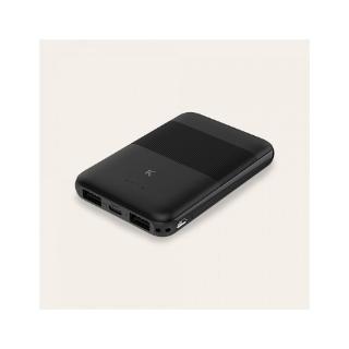 Mobilni USB punjač KSIX BXBA5000SM03, 5000 mAh, 2x USB-A, USB C, crni