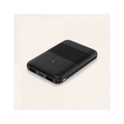 Mobilni USB punjač KSIX BXBA5000SM03, 5000 mAh, 2x USB-A, USB C, crni