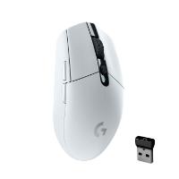 Miška LOGITECH Gaming G305 Lightspeed, bežični, optički, 12000dpi, beli, USB