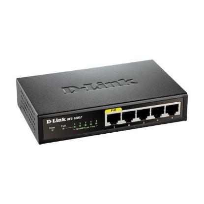 Switch D-LINK DES-1005P, 10/100 Mbps, PoE port, 5-port