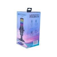 Mikrofon EPOCH Phobos, RGB, namizni, USB, črni