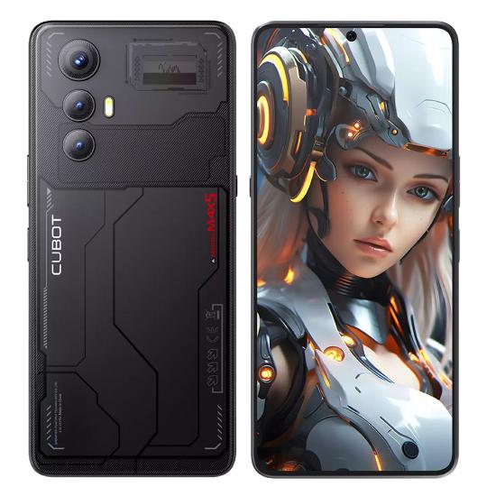Pametni telefon CUBOT Max 5, 6,95", 12GB, 256GB, Android 14, črni + Pametni sat CUBOT C28, črni