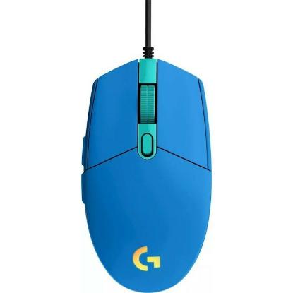 Miška LOGITECH Gaming G102 Lightsync, optički, 8000dpi, modri, USB