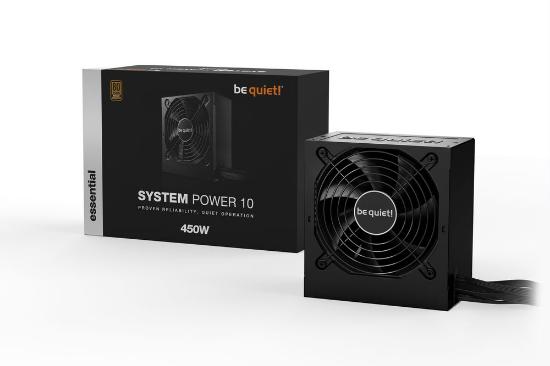 Napajlnik 450W, BE QUIET System Power 10, ATX v2.4, 120mm vent., 80+ Bronze