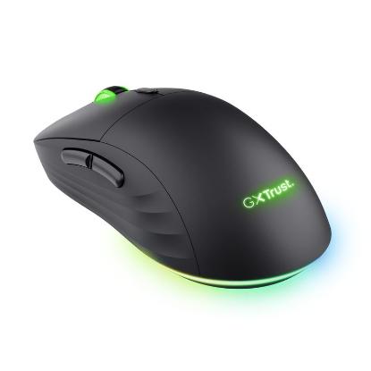 Miška TRUST GXT 927 Redex+, RGB, optički, bežični, 25600dpi, črni