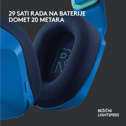 Slušalice LOGITECH Gaming G733 Lightspeed, RGB, bežične, plave