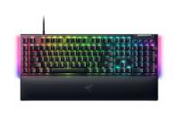 Tipkovnica RAZER BlackWidow V4, mehanička, Green switch, RGB, HR/US Layout, črna, USB