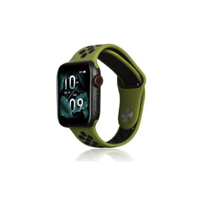 Zamjenski remen BELINE Sport Silicone za Apple Watch 42/44/45/49mm, zeleno-crni