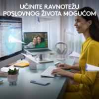 Tipkovnica LOGITECH K950 Signature Slim, brezžična, Bolt Receiver USB, bela