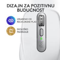Miška LOGITECH MX Anywhere 3S, laserski, bežični, BT, pale gray