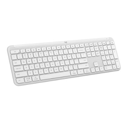 Tipkovnica LOGITECH K950 Signature Slim, brezžična, Bolt Receiver USB, bela