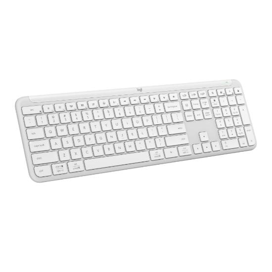 Tipkovnica LOGITECH K950 Signature Slim, brezžična, Bolt Receiver USB, bela