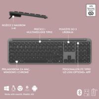 Tipkovnica + miška LOGITECH MK950 Signature Slim Combo, brezžična, črna, Bolt Receiver USB