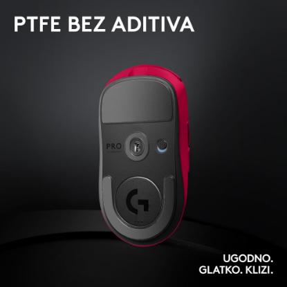 Miška LOGITECH Pro X Superlight 2, bežični, optički, 32000dpi, rozi, USB