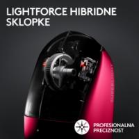 Miška LOGITECH Pro X Superlight 2, bežični, optički, 32000dpi, rozi, USB