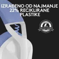 Slušalice LOGITECH Gaming G435 Lightspeed, USB-C, bežične, BT, lila-bijele
