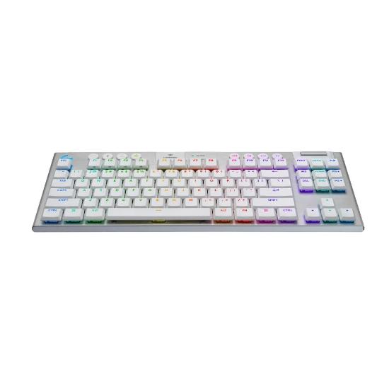 Tipkovnica LOGITECH Gaming G915 X TKL Tactile, RGB, mehanička, US Layout, USB, bela