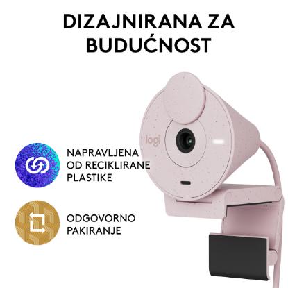Web kamera LOGITECH Brio 300, roza