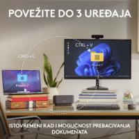 Miška LOGITECH MX Anywhere 3S, laserski, bežični, BT, rozi