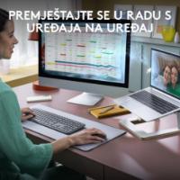 Tipkovnica + miška LOGITECH MK950 Signature Slim Combo, brezžična, črna, Bolt Receiver USB
