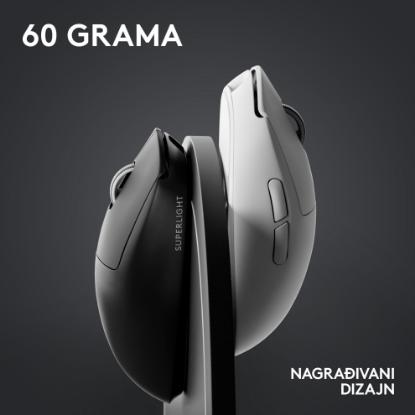 Miška LOGITECH Pro X Superlight 2, bežični, optički, 32000dpi, črni, USB