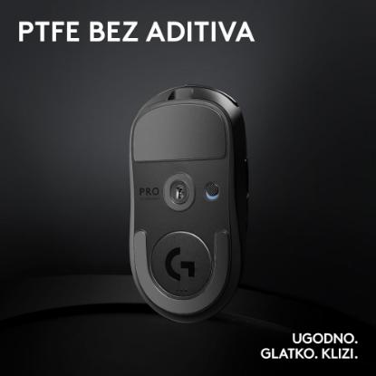 Miška LOGITECH Pro X Superlight 2, bežični, optički, 32000dpi, črni, USB