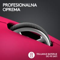 Miška LOGITECH Pro X Superlight 2, bežični, optički, 32000dpi, rozi, USB