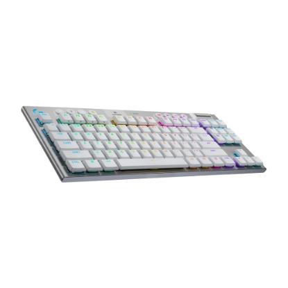 Tipkovnica LOGITECH Gaming G915 X TKL Tactile, RGB, mehanička, US Layout, USB, bela