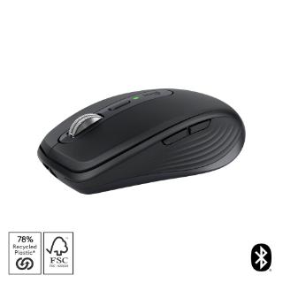 Miška LOGITECH MX Anywhere 3S, laserski, bežični, BT, graphite