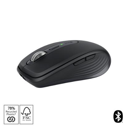 Miška LOGITECH MX Anywhere 3S, laserski, bežični, BT, graphite