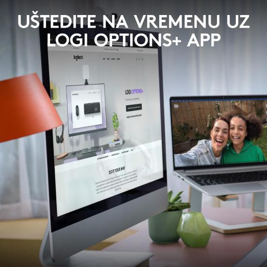 Tipkovnica + miška LOGITECH MK950 Signature Slim Combo, brezžična, črna, Bolt Receiver USB