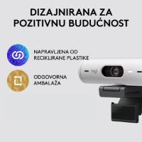 Web kamera LOGITECH Brio 500, bela