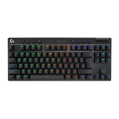 Tipkovnica LOGITECH G Pro X TKL LIGHTSPEED, mehanička, brezžična, RGB, črna