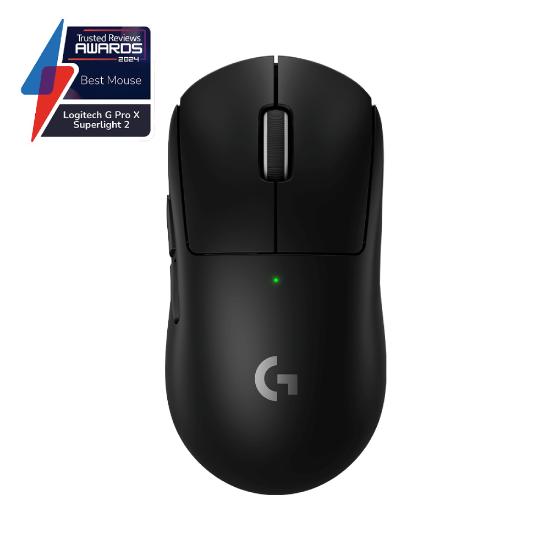 Miška LOGITECH Pro X Superlight 2, bežični, optički, 32000dpi, črni, USB
