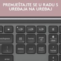 Tipkovnica + miška LOGITECH MK950 Signature Slim Combo, brezžična, črna, Bolt Receiver USB