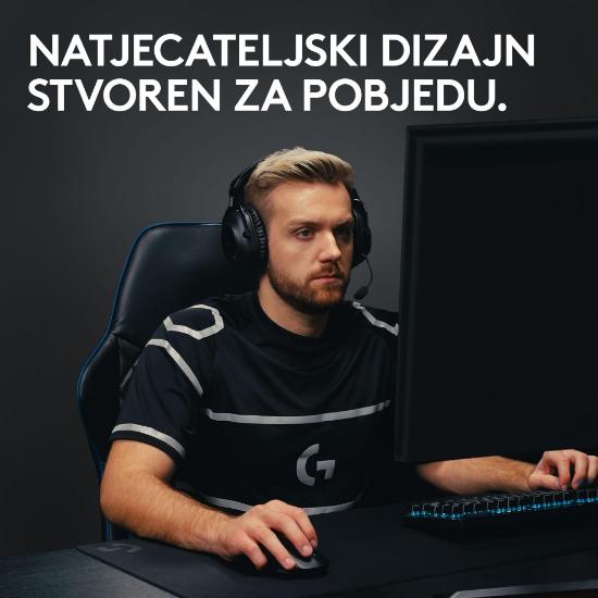 Miška LOGITECH Pro X Superlight 2, bežični, optički, 32000dpi, črni, USB