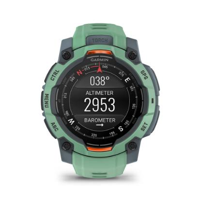 Pametni sat GARMIN Instinct 3 Amoled 45mm, GPS, HR, pametne obavijesti, zeleni