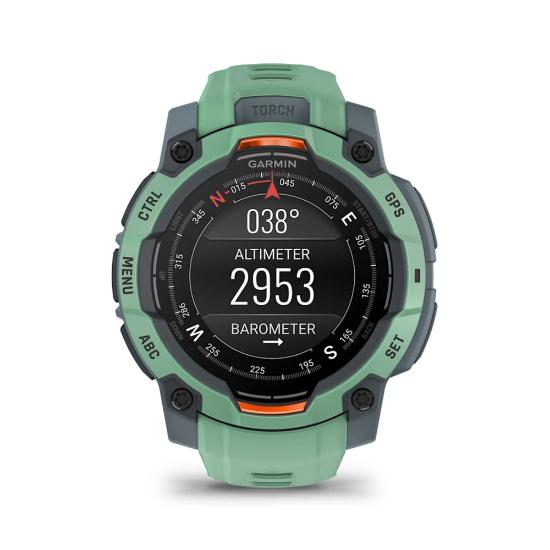 Pametni sat GARMIN Instinct 3 Amoled 45mm, GPS, HR, pametne obavijesti, zeleni