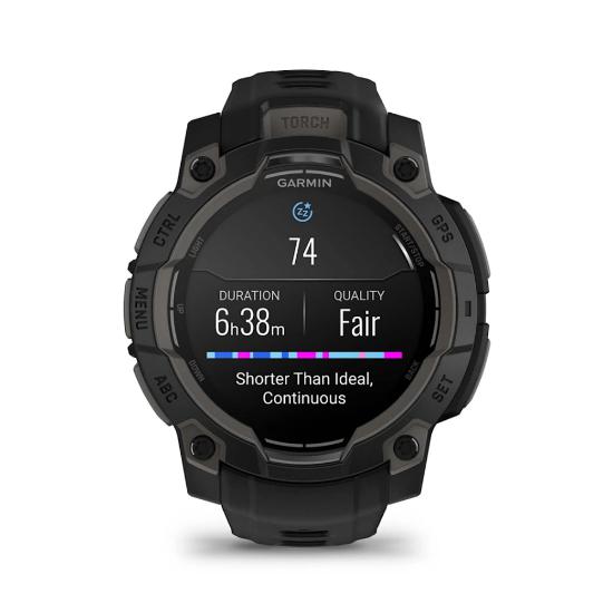 Pametni sat GARMIN Instinct 3 Amoled 45mm, GPS, HR, pametne obavijesti, crni