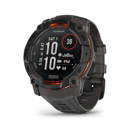 Pametni sat GARMIN Instinct 3 Solar 50mm, GPS, HR, pametne obavijesti, crni