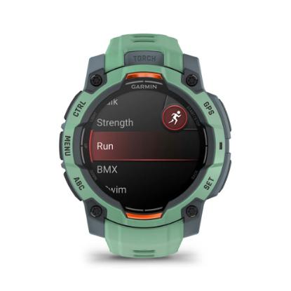 Pametni sat GARMIN Instinct 3 Amoled 45mm, GPS, HR, pametne obavijesti, zeleni