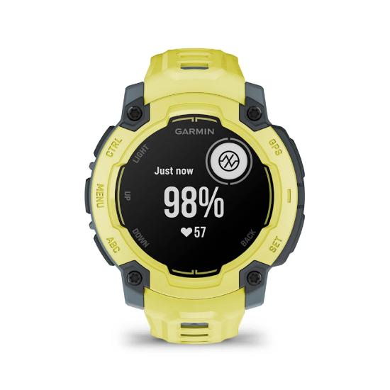 Pametni sat GARMIN Instinct E 45mm, GPS, HR, pametne obavijesti, žuto-zeleni