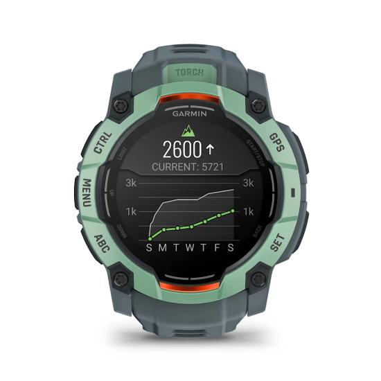 Pametni sat GARMIN Instinct 3 Amoled 50mm, GPS, HR, pametne obavijesti, zeleni