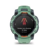 Pametni sat GARMIN Instinct 3 Amoled 45mm, GPS, HR, pametne obavijesti, zeleni